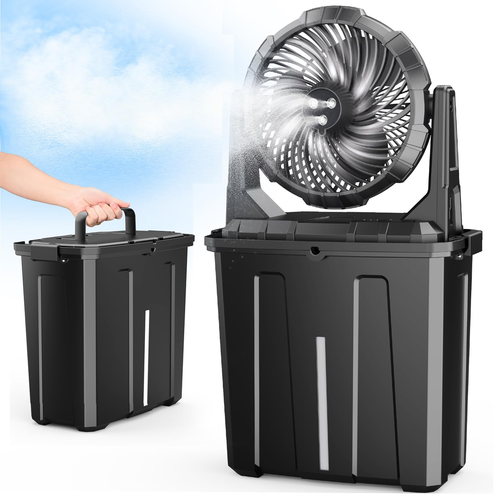 Allah NovaQuill Cooling Studio Heavy Duty Handheld Misting Fan Assorted