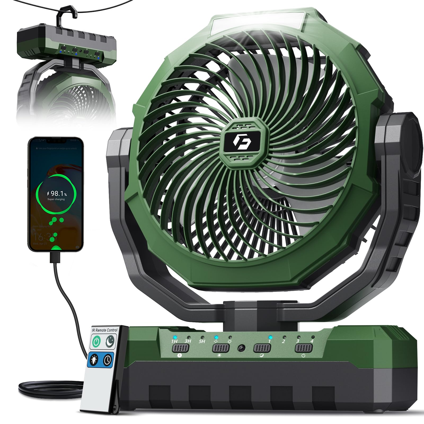 USB-Rechargeable Fan 6-inch product photo